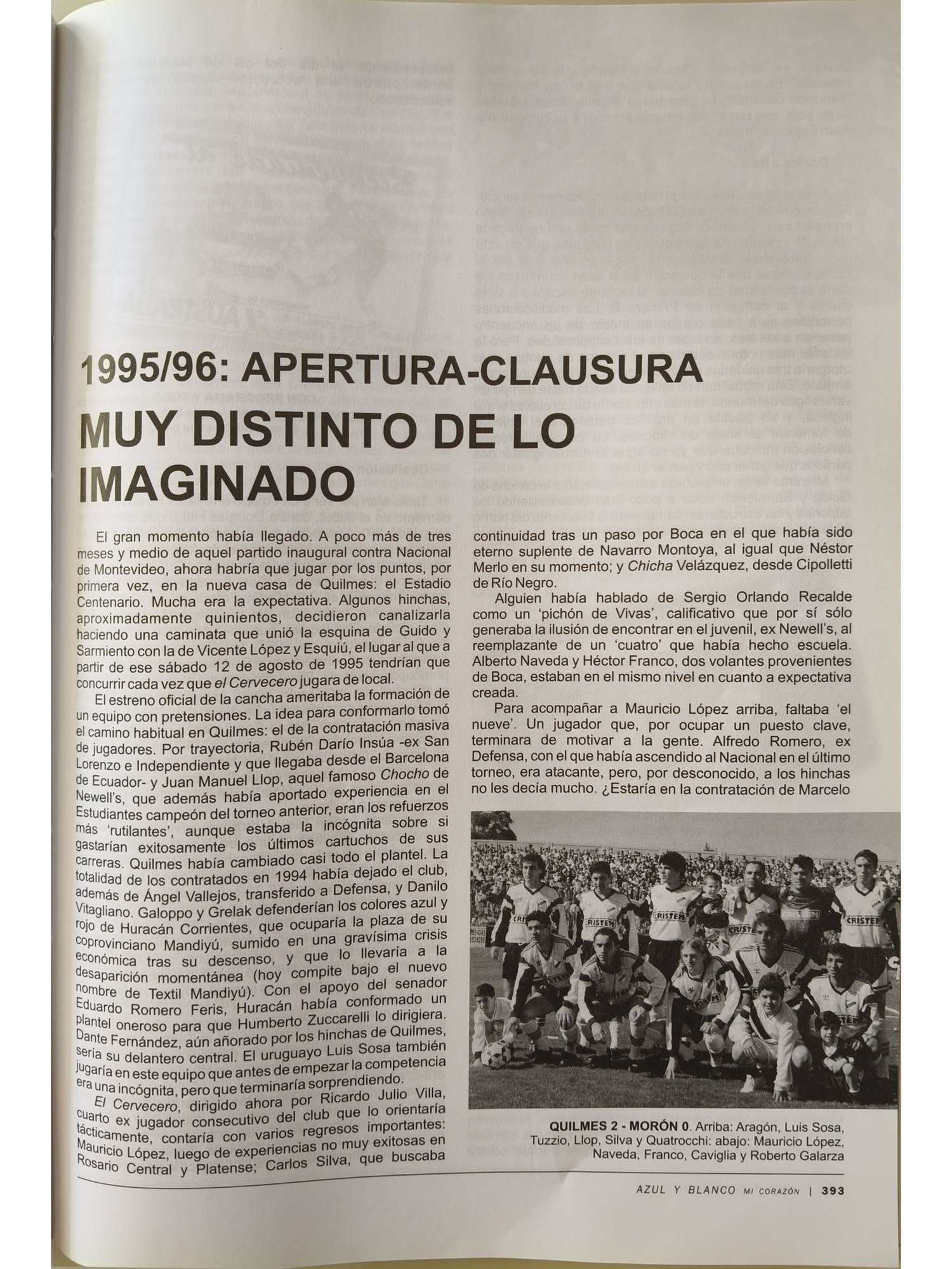 El primer campeonato en el Centenario