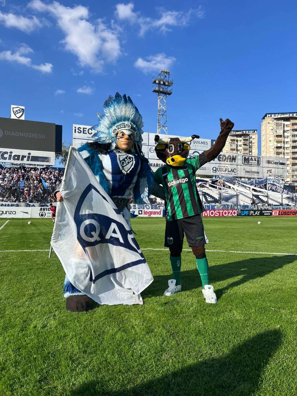 Las mascotas en Quilmes–Nueva Chicago