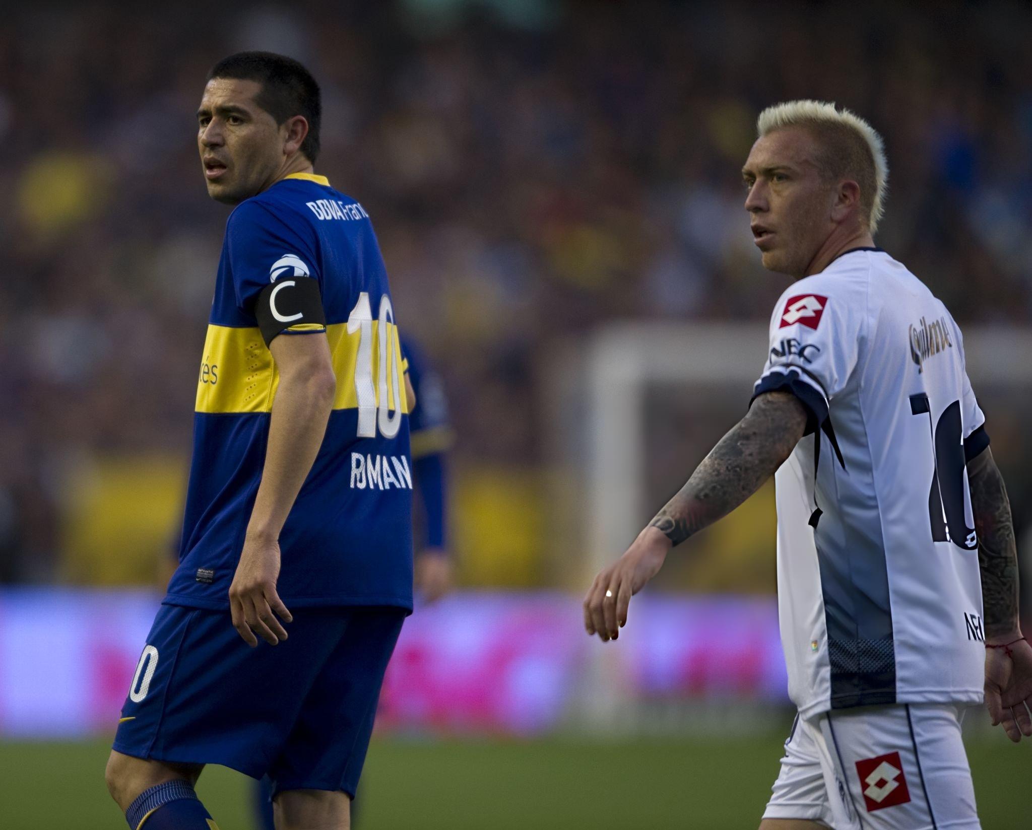Pablo Garnier y Juan Román Riquelme