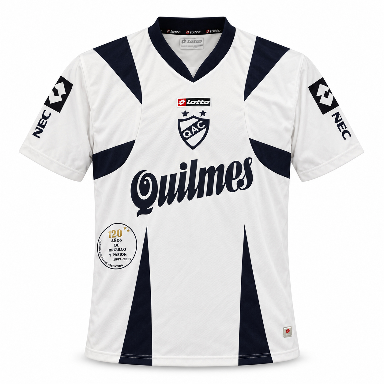 Camiseta titular de Quilmes 2007/08